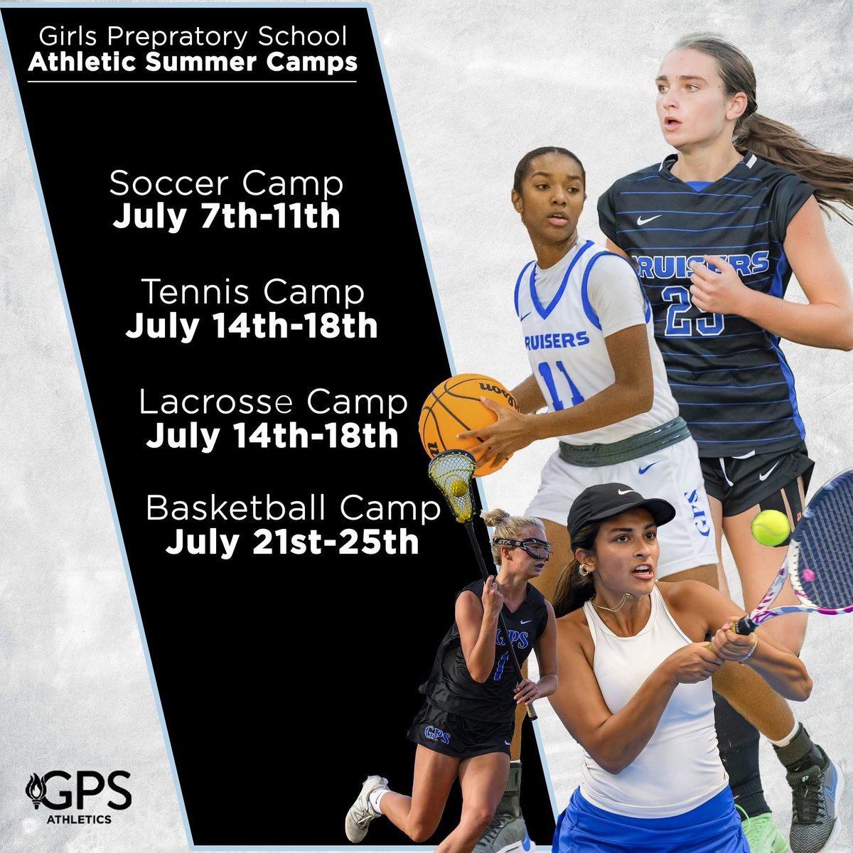 Only a limited amount of spots remaining for GPS Athletic Summer Camps!

Don't miss out on the fun and sign up today by clicking on the following link:

campscui.active.com/orgs/GirlsPrep…