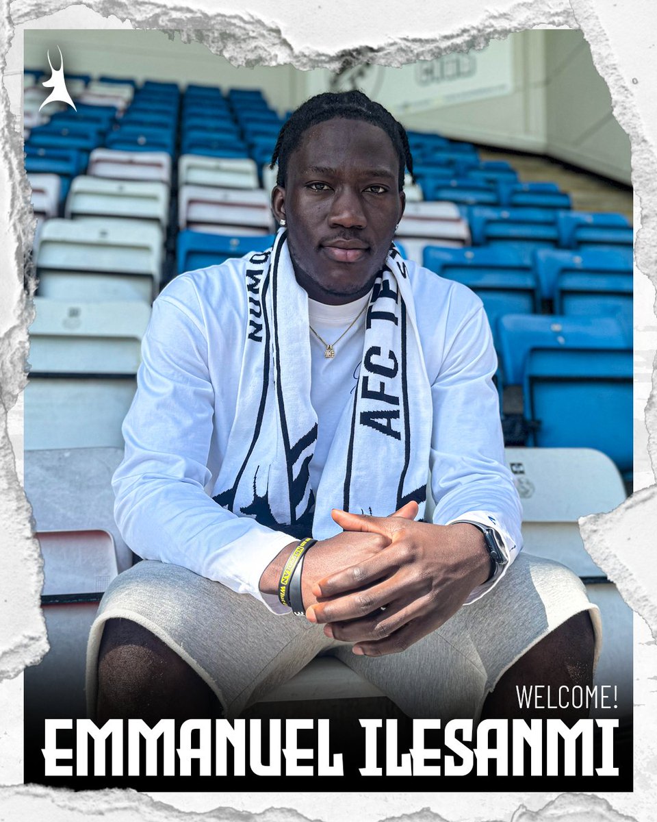 Welcome to the Bucks, Emmanuel. 🦌

We’re delighted to announce the signing of talented forward, Emmanuel Ilesanmi. 

#WeAreTelford