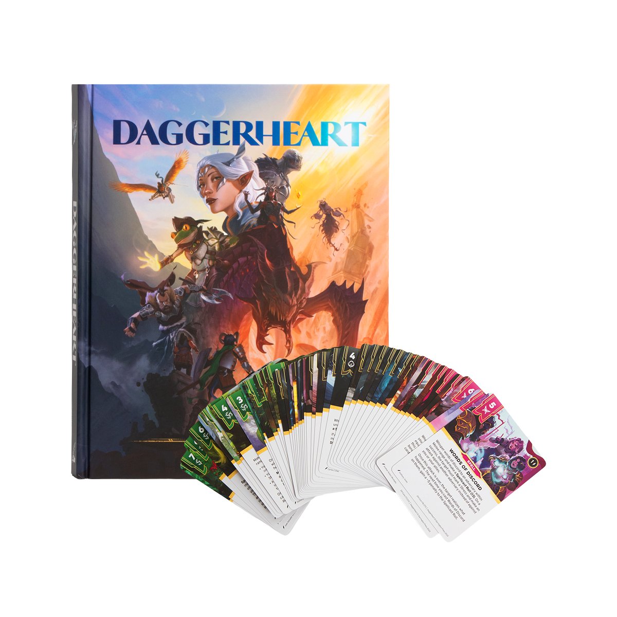 NO BOX REQUIRED🗡️❤️‍🔥

Boxless copies of #Daggerheart are looking for a good home! To make more copies available while we're sold out, we're offering discounted standard editions (without their card box/outside packaging) complete with all you need to play, including: 

📖 The