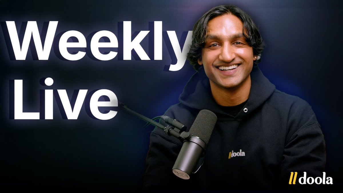 This week’s LIVE was a hit. Let’s do it again.

Join Arjun Mahadevan, doola's CEO, LIVE every week to answer your toughest questions about:

- Starting your business
- Scaling fast
- Building your personal brand
- And anything else you throw our way 👊

No gatekeeping. No fluff.