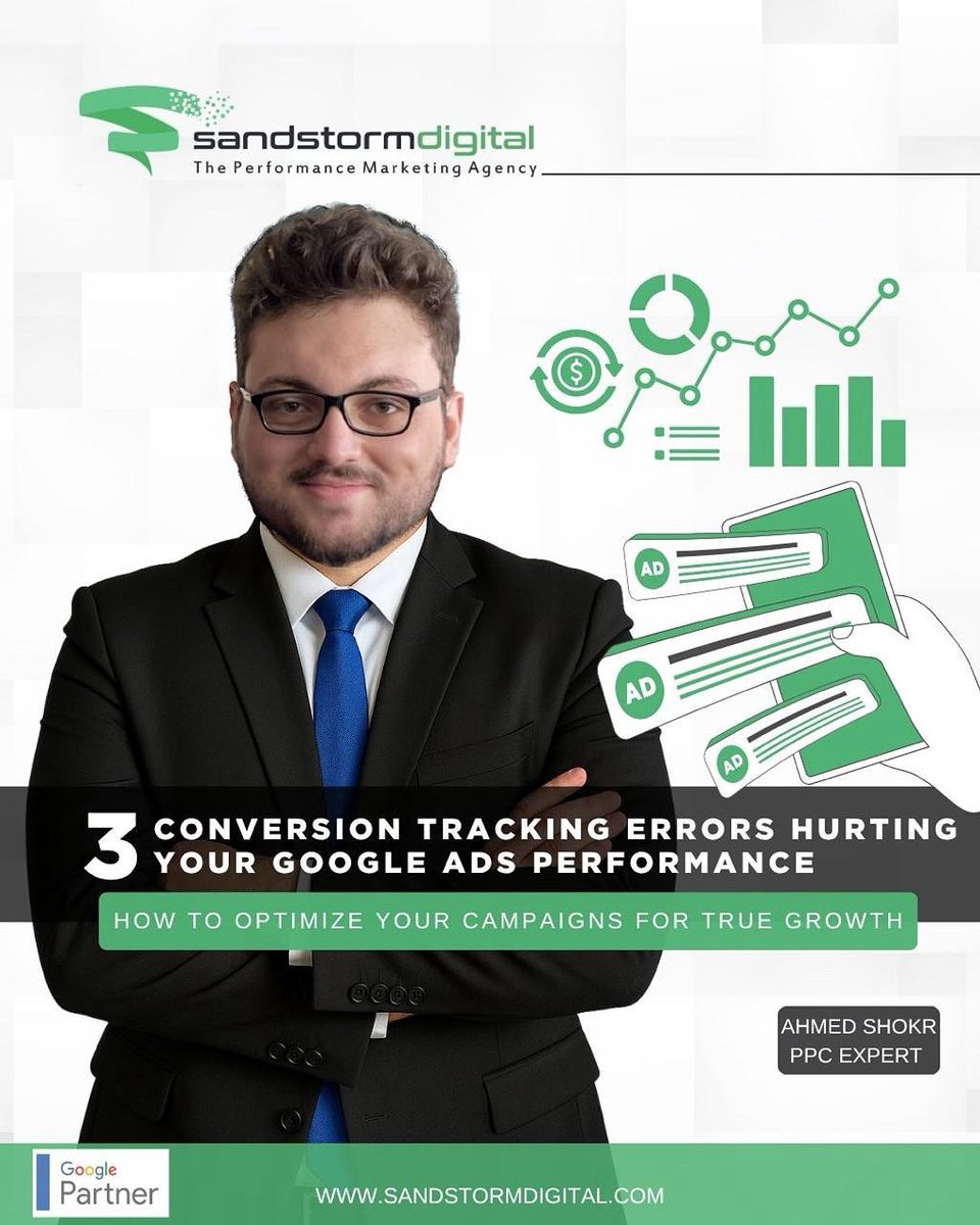 SandstormDigi's tweet image. Is Your Google Ads Conversion Tracking Accurate?

Uncover 3 major pitfalls that might be messing with your campaigns, &amp;amp; learn how to avoid them for more effective ad spend. 

👉 Read More: sandstormdigital.com/2025/07/03/3-c…

#GoogleAds #PPC #ConversionTracking #DigitalMarketing #dxb