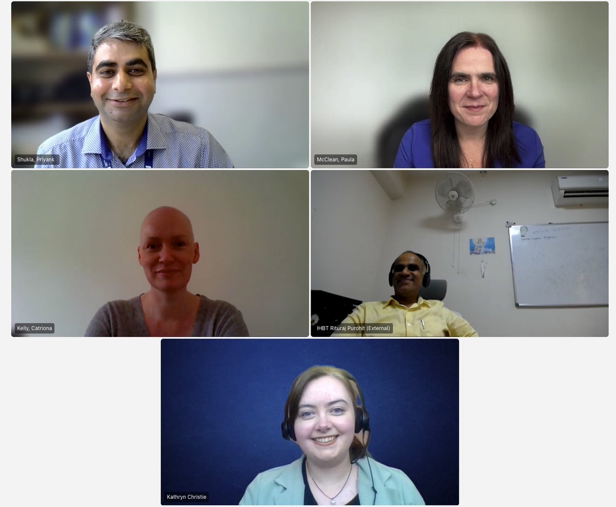 Priyank Shukla (@priyankcshukla) on Twitter photo Massive congratulations to Kathryn Christie on passing her PhD viva with an excellent defence of her work on mental health and bioinformatics. Thanks to the examiners Dr Rituraj Purohit and Dr <a href="/PaulaLMcClean/">Paula McClean</a>, and chair Dr Catriona Kelly. Massive congratulations to Kathryn Christie on passing her PhD viva with an excellent defence of her work on mental health and bioinformatics. Thanks to the examiners Dr Rituraj Purohit and Dr <a href="/PaulaLMcClean/">Paula McClean</a>, and chair Dr Catriona Kelly.