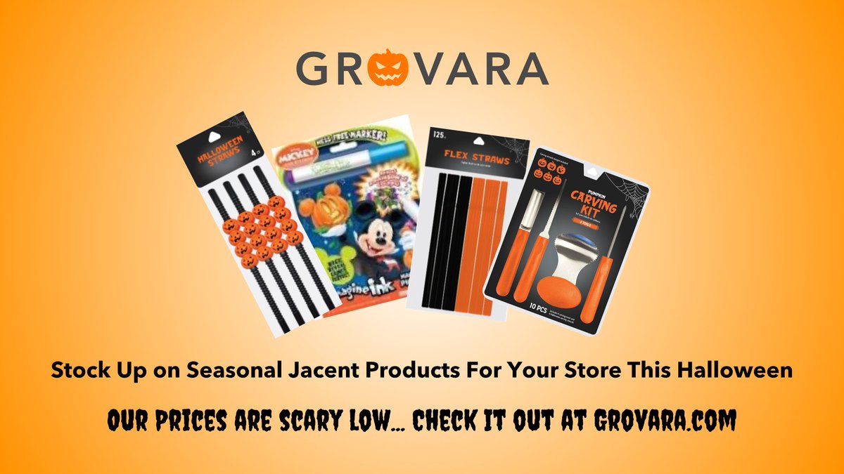 Grovara's tweet photo. It's that time of year... to start thinking about the #HolidaySeason - order your #Halloween gear here! Visit https://t.co/aMvUJjkWil today! https://t.co/xG1vThSsvg