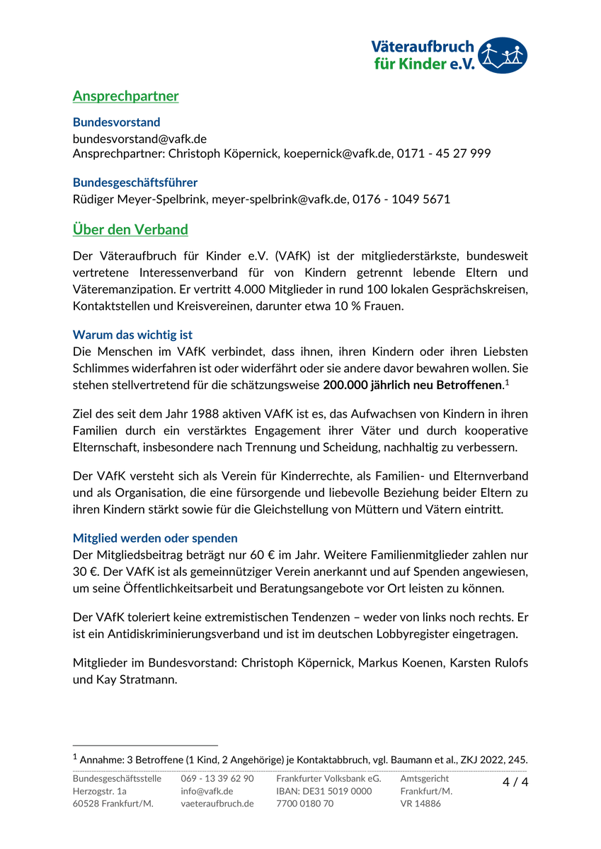 Die Entfremdungslüge-Lüge: Wie öffentlich-rechtliche Netzwerke das Medienrecht unterwandern.

Statement des Bundesvorstandes. vaeteraufbruch.de/news/aktuelle-…