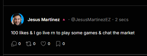JesusMartinez's tweet photo. 100 likes on @thearena &amp; I'll go live there rn https://t.co/xUSrCVYDSL
