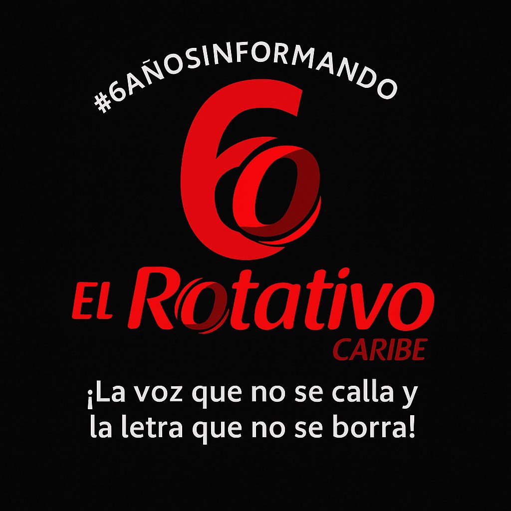 SaithFerez's tweet photo. 📰📹📸🎙️🎉 #6AñosInformando | El Rotativo Caribe 🎉 📰📹📸🎙️🎉

Hoy celebramos seis años de periodismo independiente, cercano y comprometido con las comunidades.

Queremos agradecer profundamente a nuestros más de 54.000 seguidores por confiar en nuestro trabajo. 

@elrotativoc https://t.co/WZbDcGi4F9