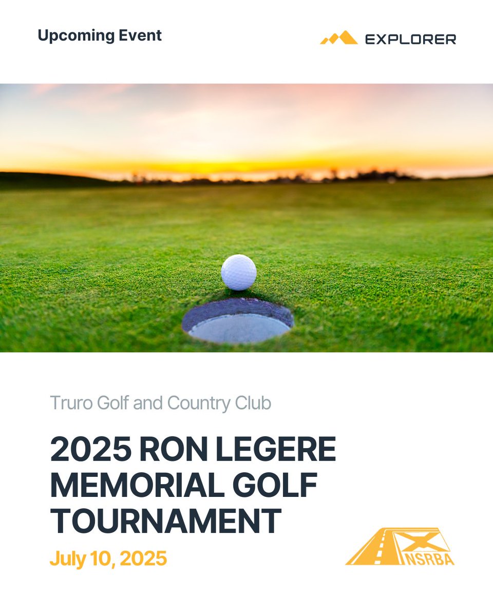 Explorer Software is proud to be a sponsor at the 2025 Ron Legere Memorial Golf Tournament on Thursday, July 10 at the Truro Golf and Country Club.

Taylor and Steve from our Sales team will be representing us at Hole 3. We look forward to seeing you there!