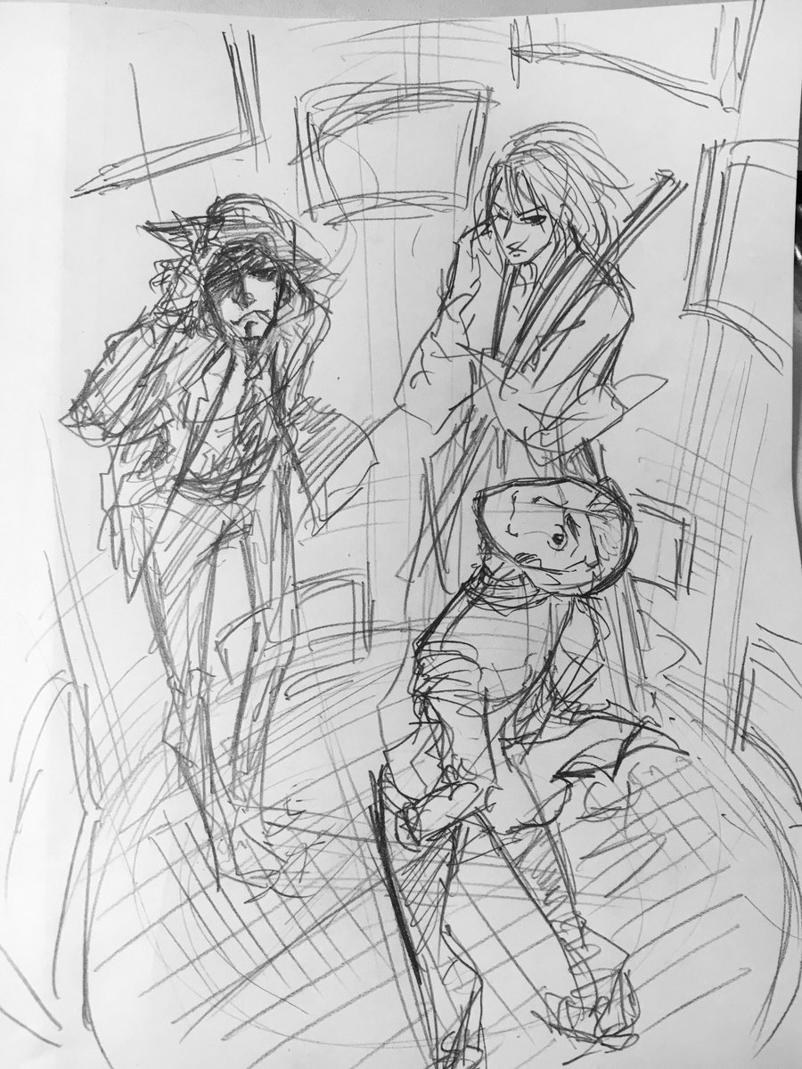 #見た人もなにか無言で3人組をあげる 