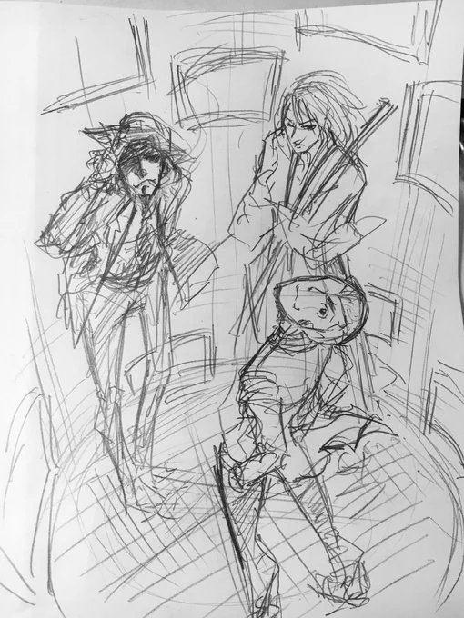 #見た人もなにか無言で3人組をあげる 