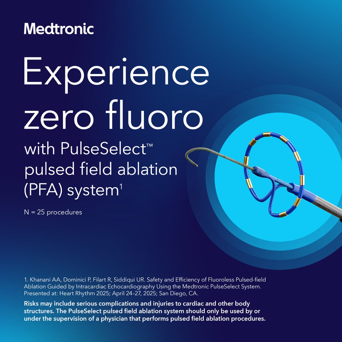 When using ICE for direct LA visualization, PulseSelect™ pulsed field ablation system enables a zero fluoro approach — improving physician experience while maintaining precision.

See risk info: bit.ly/3ThFcFr
Learn more: bit.ly/44tQrjg