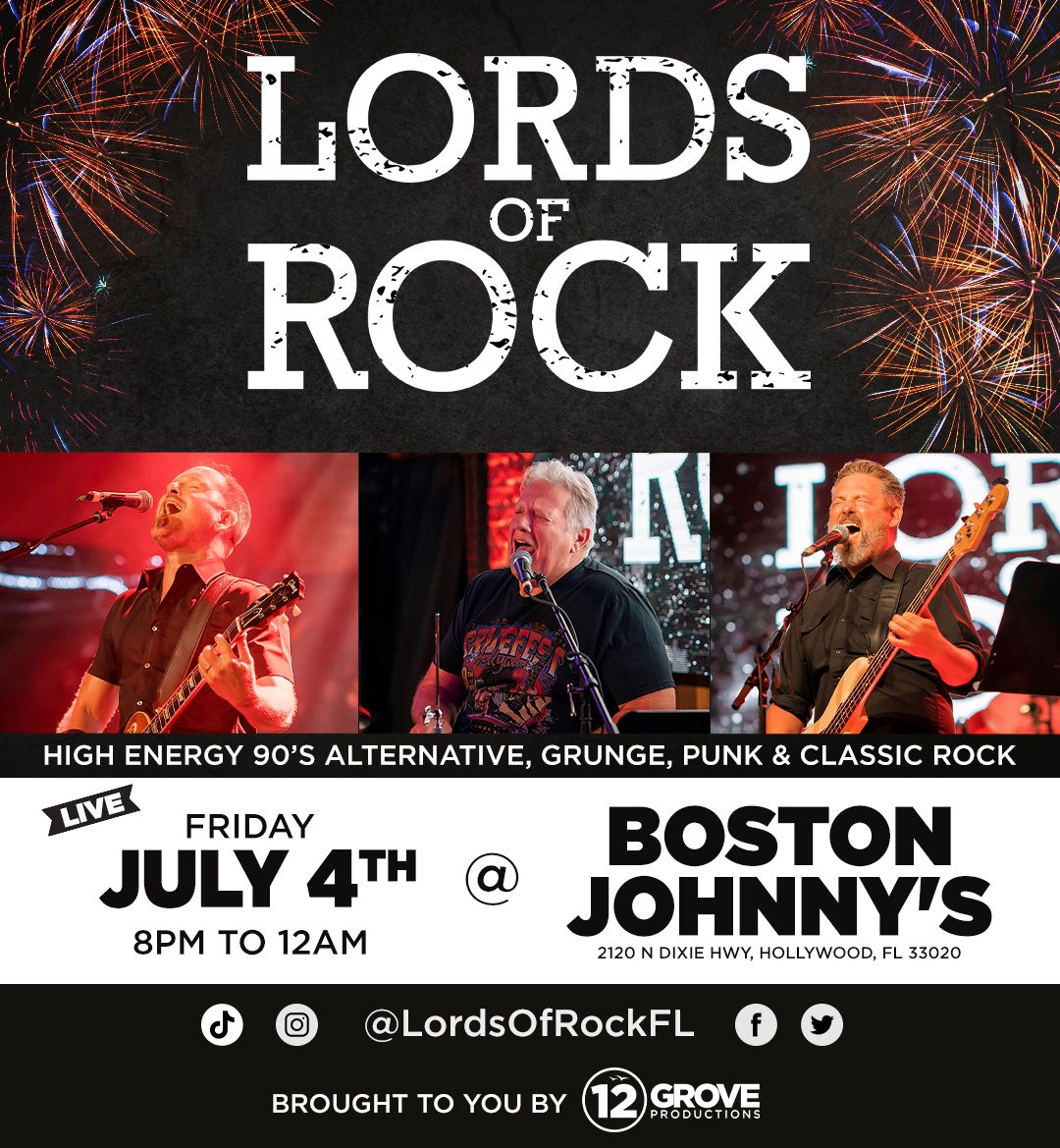 lordsofrockfl's tweet photo. Your Friday night plans just got better! Join us at Boston Johnny’s in Hollywood, for live music and a jamming good time! 8pm-12am! 🎵🍸 

#livemusic #hollywoodflorida #bostonjohnnyshollywood https://t.co/HnGvtwzqC5