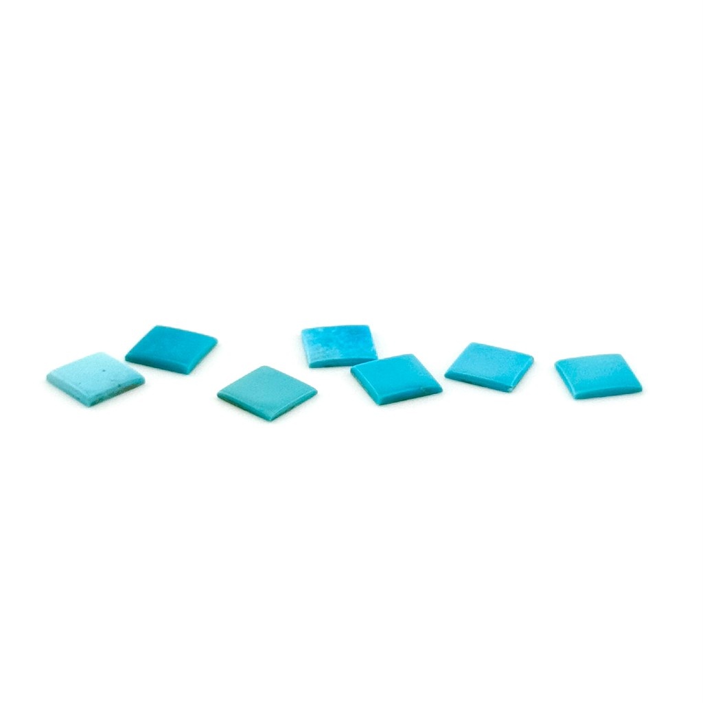 Turquoise is the gemstone of the American Southwest—and these 5.75mm square cabochons come from one of the most legendary sources: the Sleeping Beauty Mine in Arizona. Smooth, bold, and full of history—what’s not to love?