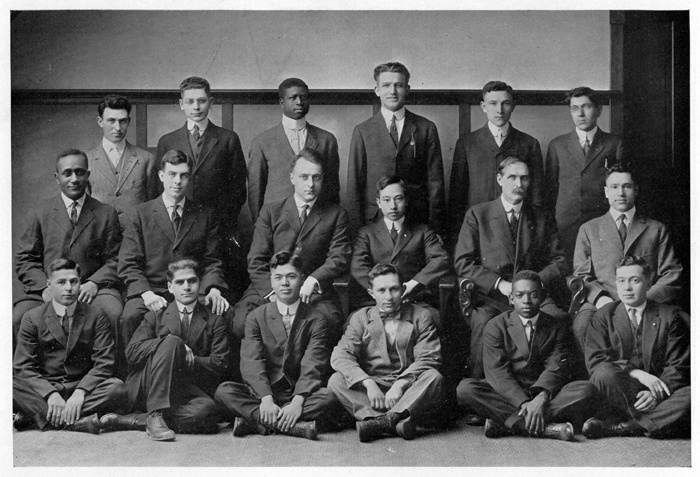 #TBT Photograph of the Cosmopolitan Club for social engagement among foreign students, circa 1914. #MSUHistory