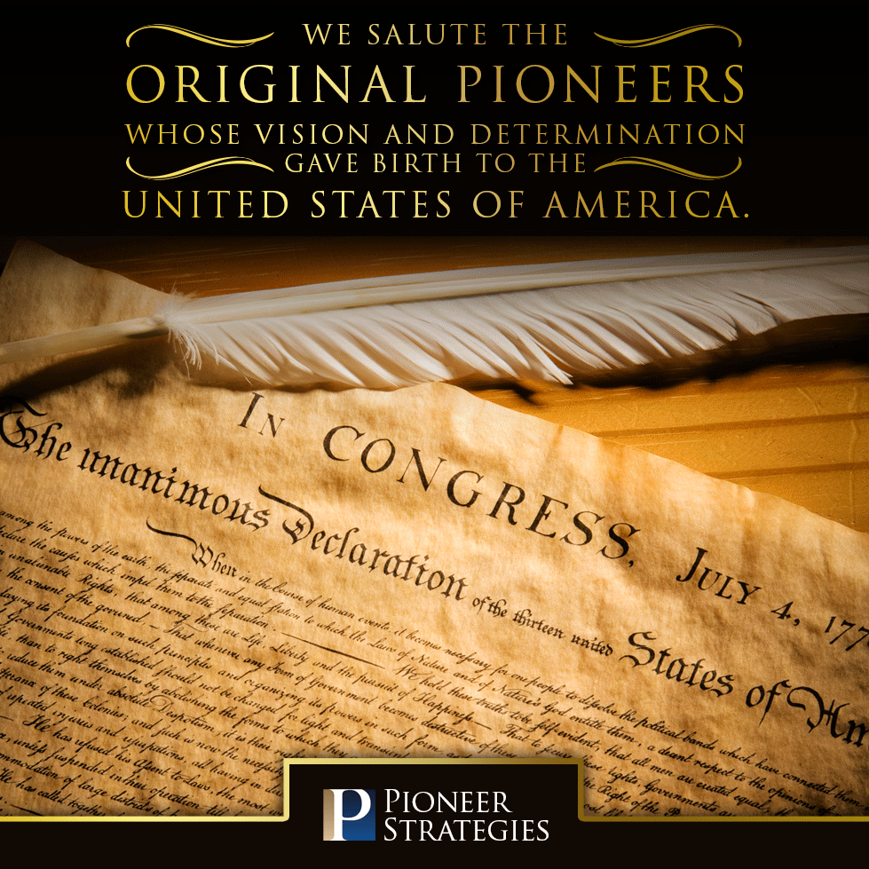 Grateful for our freedom. Proud to be Americans.