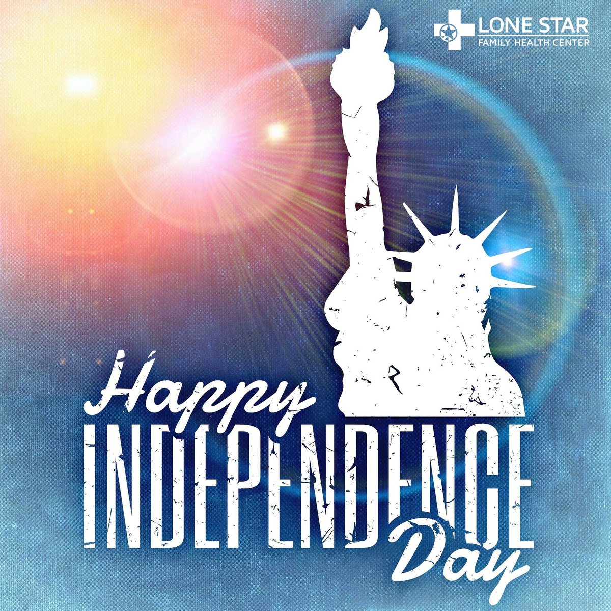 LoneStarHealth's tweet image. Lone Star Family Health Center is closed Friday, July 4 for Independence Day. Our Conroe location will open Saturday, July 5 and all other locations on Monday, July 7.
Wishing you and your family a happy and healthy Independence Day! 🇺🇸🗽🎆
#independenceday #holiday #july4 #usa…