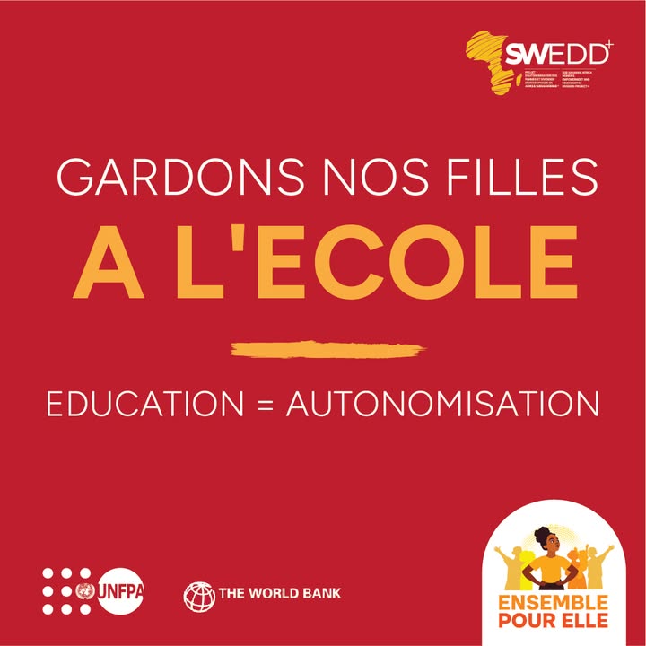 👀 Hé les filles, on vous voit ! 
Votre éducation, c’est votre force, votre indépendance, votre voix.

Hé les garçons, soutenez les filles !
Quand les hommes de notre communauté montrent l’exemple et soutiennent les femmes et les filles — tout devient possible.💪🏾

💪 Grâce au