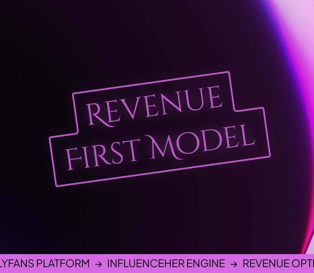 Revenue First. Always.

InfluenceHer is scaling creator income with automation, real funnels.

We’re building the infrastructure that powers growth across the creator economy.
$INFLU