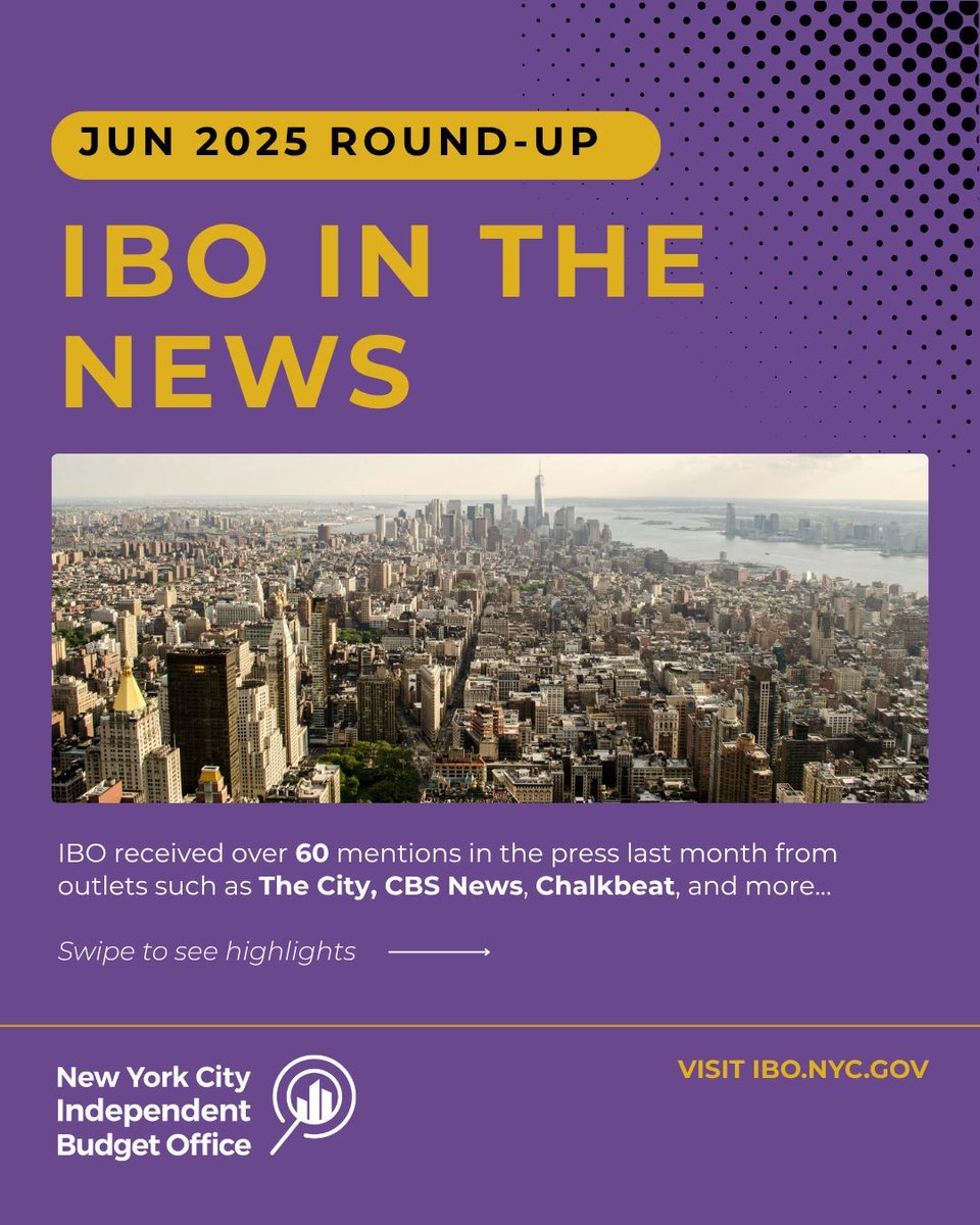 nycibo's tweet image. IBO received over 60 mentions in the press last month. Here are some of the highlights 🔍
#NYCBudget #NYCPolicy