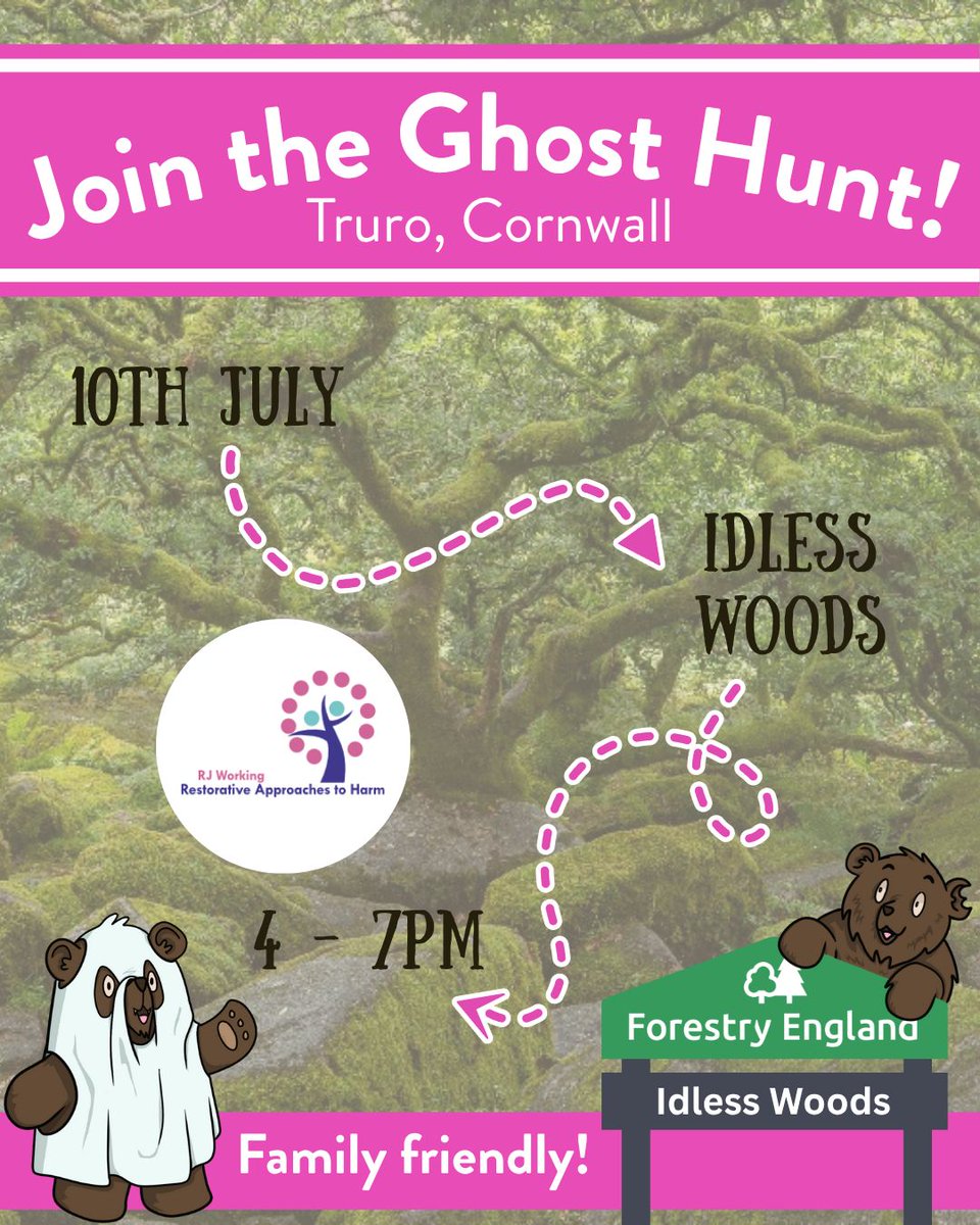 🌳1 WEEK TO GO! 🌳 

Join Wild Card &amp; @rjworking in Idless Woods, Truro next Thursday for a family friendly nature-themed day supporting Forestry England to #RewildTheGhostWoods!

📍Idless Woods, Truro, Cornwall
📅Thursday 10th July
🕑4-7pm

Sign up here: buff.ly/OSUZuGh