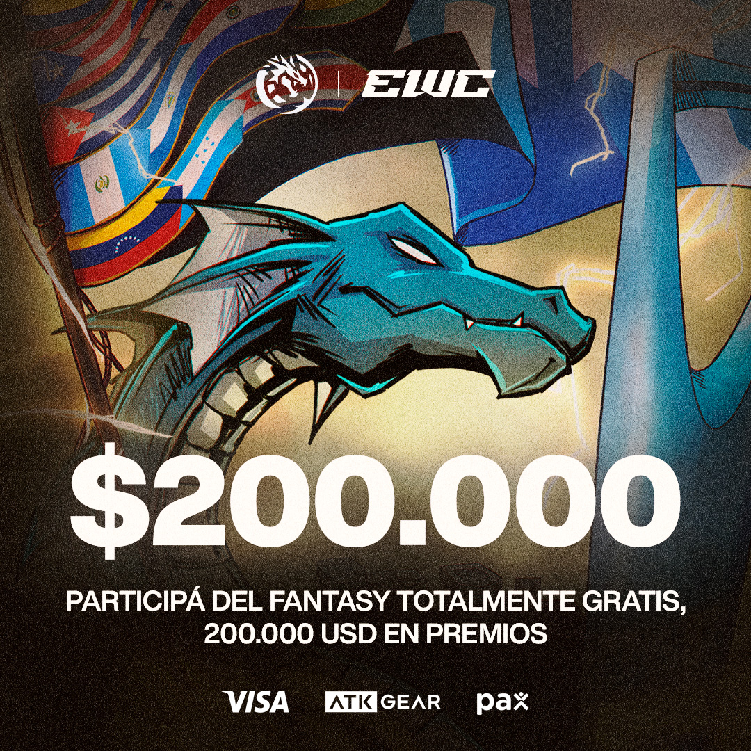 💵 ¡ACERTÁ LOS RESULTADOS Y GANÁ $200.000! 💵

Participá totalmente GRATIS en el fantasy de #EWC2025, acertando resultados vas a sumar puntos para la tabla y podes ganar premios INCREIBLES 

▶️ fantasy.esportsworldcup.com/games/?club=LE…