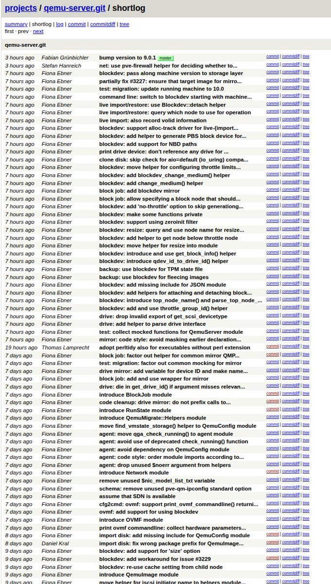 #proxmox #pve9  support blockdev implémenté !  maintenant, on passe aux snapshot externe qcow2 et qcow2 lvm pour les san :)