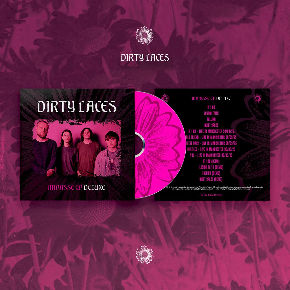 Down to the last 10 copies. 

Huge love to anyone that ordered and supported us on this.

We’ll be posting soon x

Get yours below 🌸💜 dirtylacesbanduk.bandcamp.com/merch