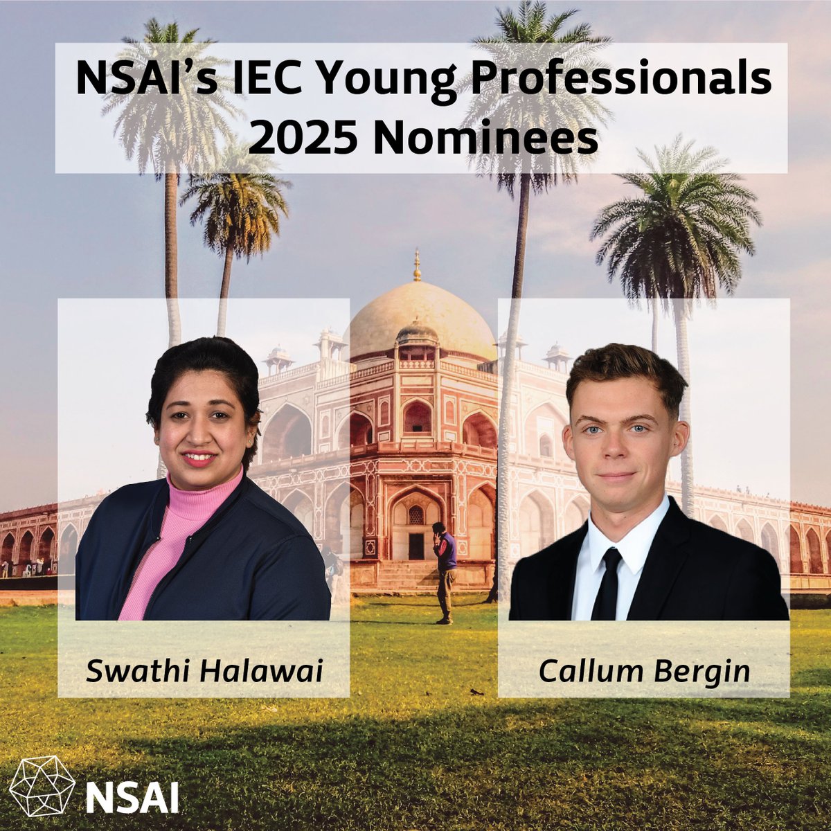 🌟 Congratulations to NSAI’s 2025 IEC Young Professional Programme Nominees!

We're proud to announce Swathi Halawai and Callum Bergin as Ireland’s nominees for the prestigious IEC Young Professionals Programme 2025!

🔧 Swathi, a Senior Quality Engineer at Dell Technologies,