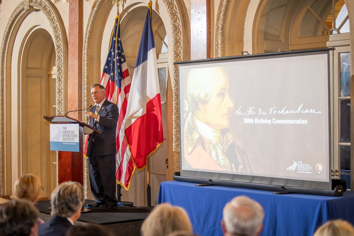 AmRevInstitute's tweet image. Bon anniversaire Rochambeau! On July 1st, the ARI and #WAROtrail partnered to present a salute to Jean-Baptiste-Donatien de Vimeur, comte de Rochambeau, on what would have been his 300th birthday!