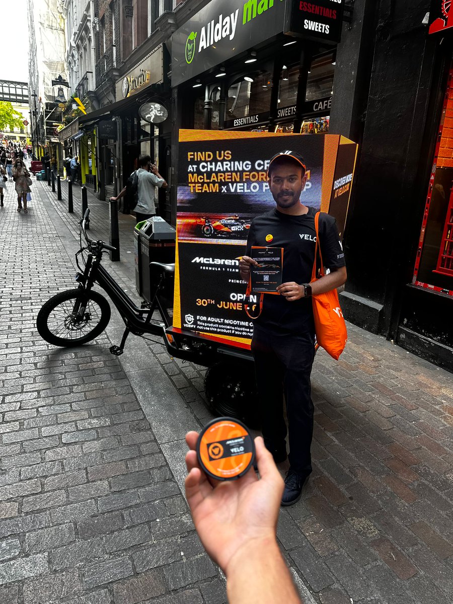 MonsterMedia__'s tweet photo. 🏁 Gearing up for this weekend’s F1 Grand Prix in London!  

Check out our latest campaign for VELO x McLaren F1, with the digital AdBikes lighting up the streets and hitting London in full force.  

Catch the world’s biggest street-level energy in motion all week long.  

Live now! 🏎️ 

#VELO #McLarenF1 #OOH #DigitalAdBikes