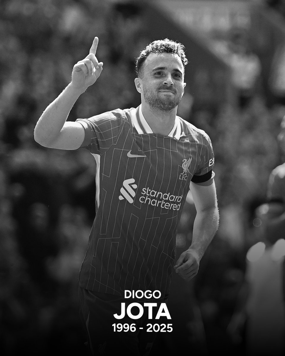 We are deeply saddened by the tragic passing of Diogo Jota and his brother André Silva.

Our thoughts are with their family, friends, teammates, and all those affected by this heartbreaking loss. May they rest in peace.