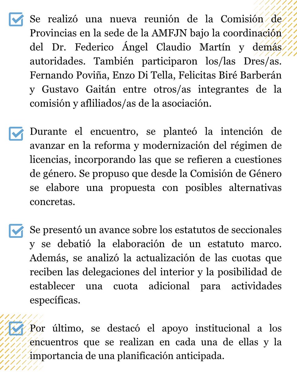 📌 COMISIÓN DE LAS PROVINCIAS de la <a href="/AMFJNArgentina/">AMFJN Argentina</a>