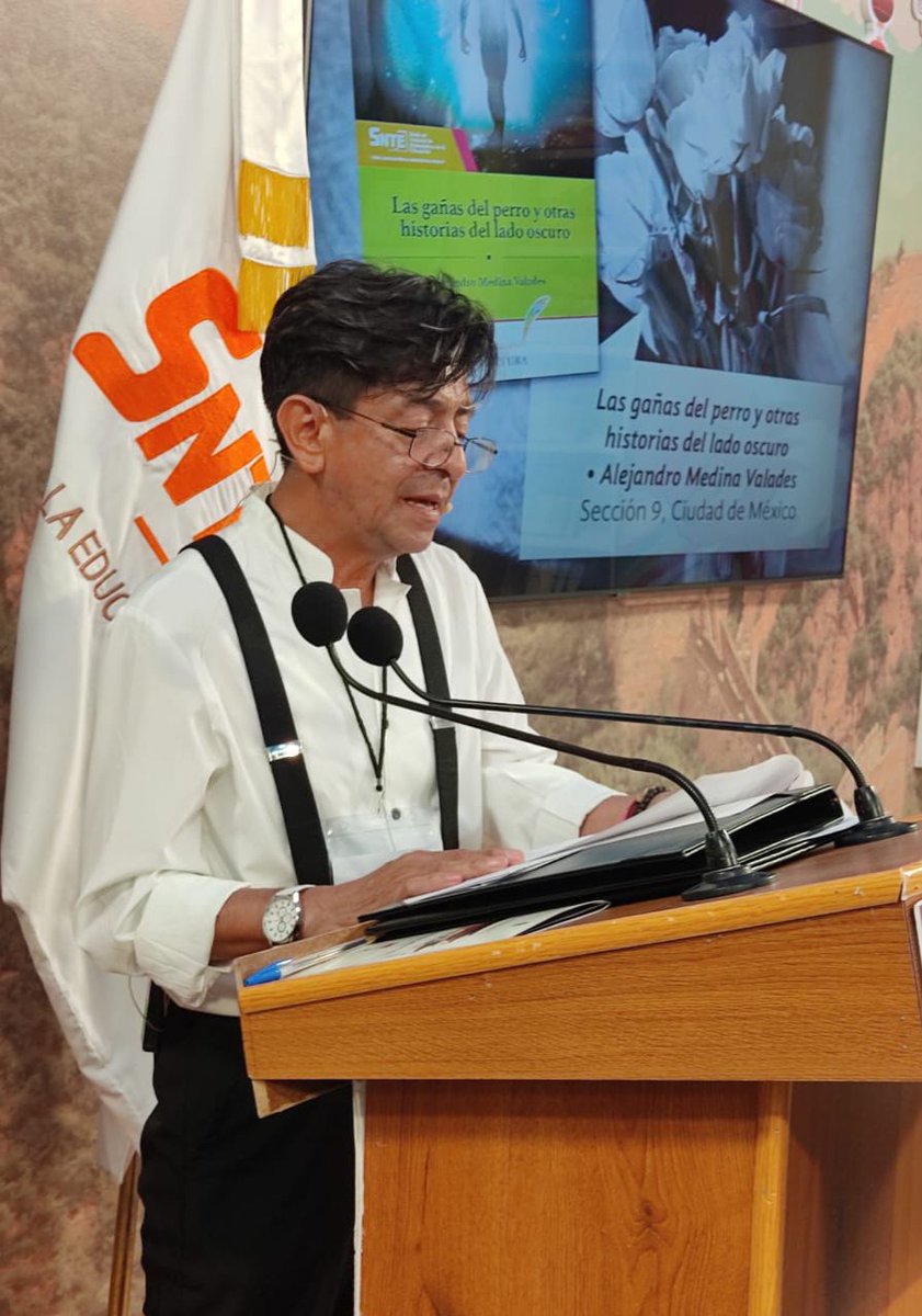 #PalabraDeMaestro ✍️

𝐋𝐢𝐛𝐫𝐨 📖| El maestro Alejandro Medina Valades, apasionado por el misterio, es autor de “Las ganas del perro y otras historias del lado oscuro”, una colección que presenta cinco relatos sobre fenómenos paranormales. #Sección9 #CdMx  #FILIPN