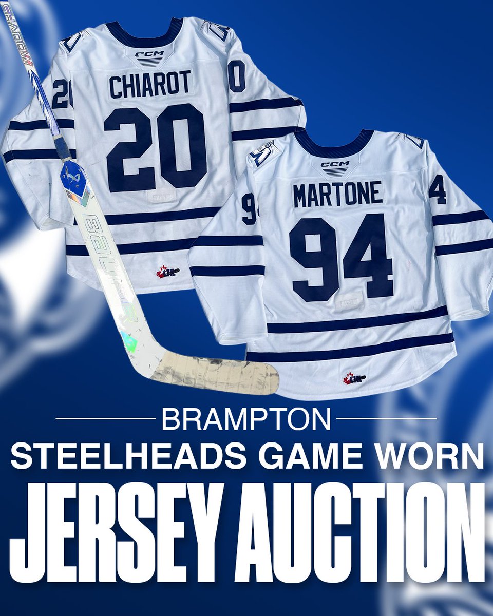 This week’s auction is now live‼️
Celebrate the next generation of NHL talent with game worn jerseys from Porter Martin’s (Flyers) and Gabe Chiarot (Canucks), plus a game used stick from Jack Ivankovic (Predators)! ⭐️ Place your bids using the link below.