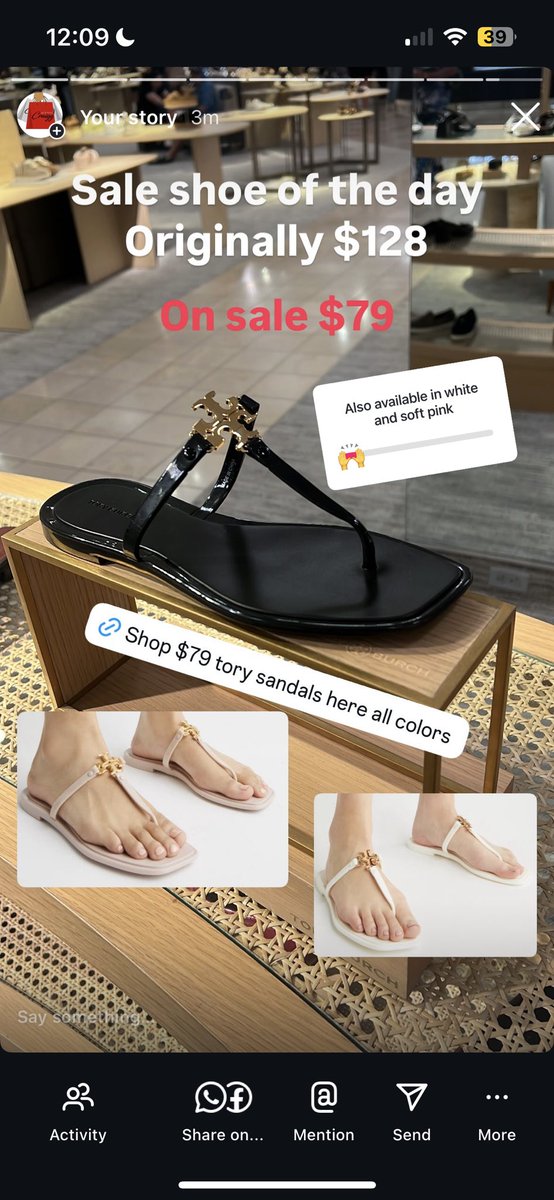 Tory Burch sandal $79 #hotbuy #sale  #toryburch #nordstrom nordstrom.com/curation/17603…