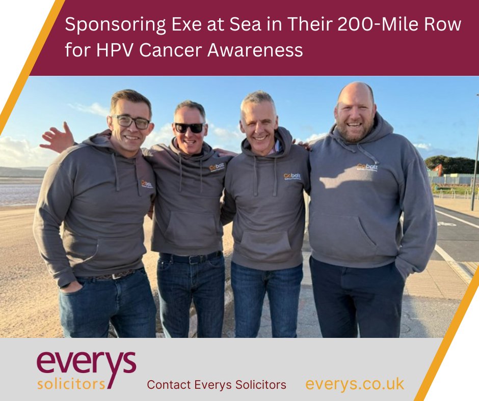 We’re pleased to sponsor the Exe at Sea team — Chris, Ian, Neil, and Nick — as they take on a 200-mile row across the Mediterranean in support of The HPV and Anal Cancer Foundation and the NOMAN campaign. Support their cause here: justgiving.com/page/chris-ben… 

#WeAreEverys #ExeAtSea