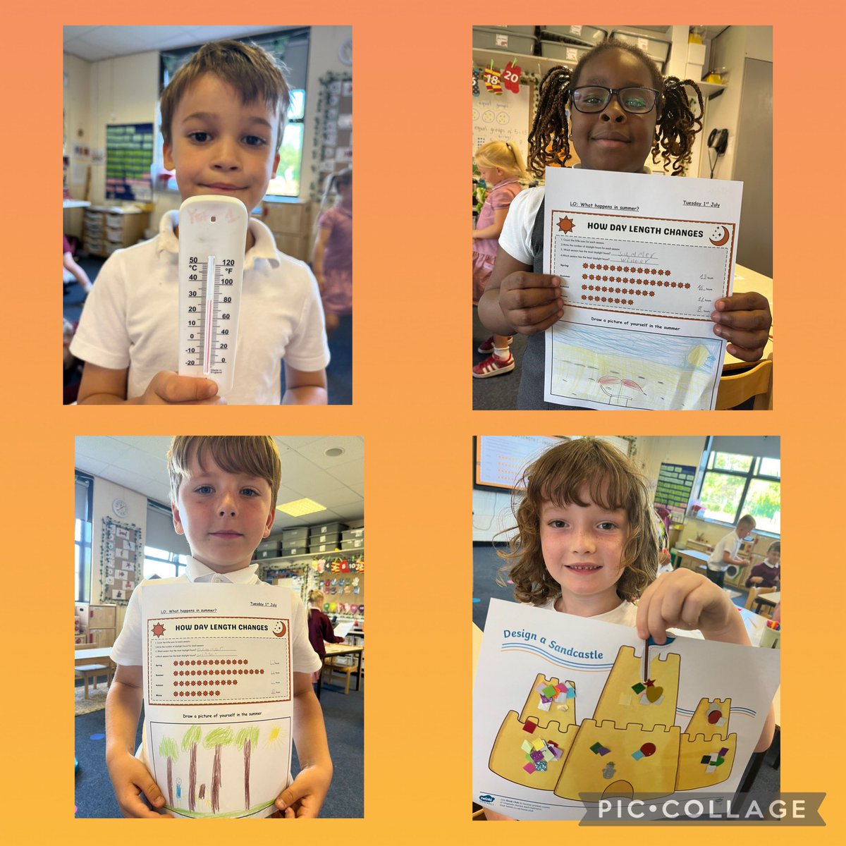 In science this week we learnt all about summer ☀️  We thought about how the hours of sunlight are longer and what things we might do when it is hot 🏖️🍦 <a href="/MabLanePri/">Mab Lane Primary Sch</a> <a href="/advisoryscience/">Advisoryscience</a>