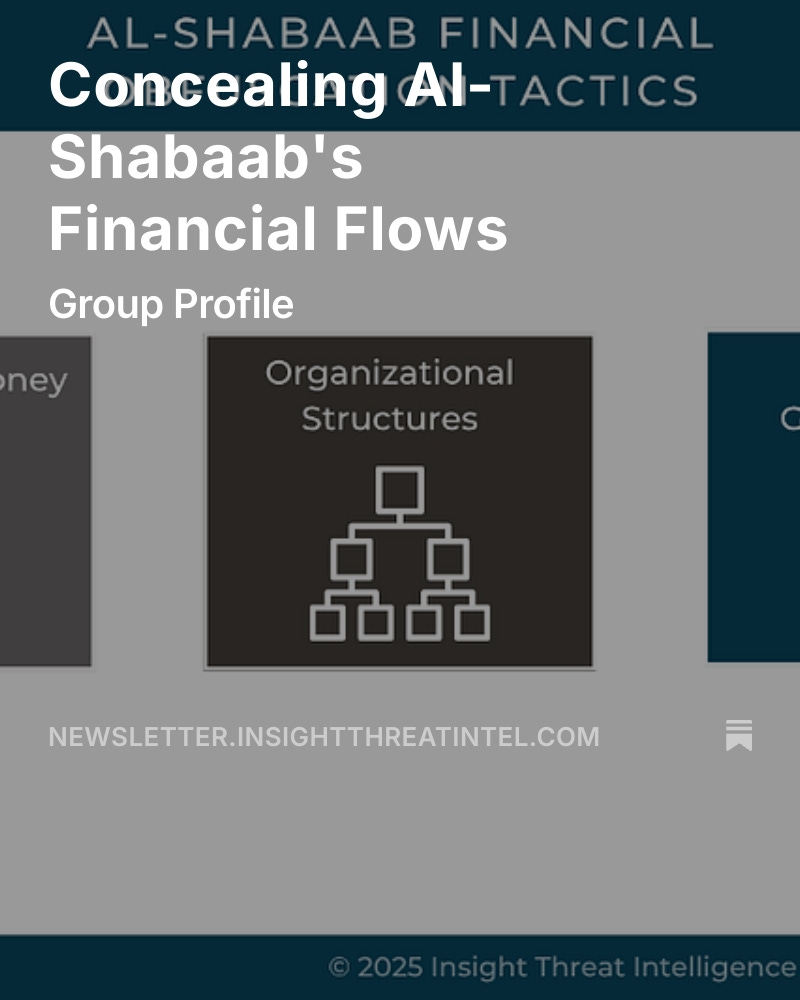 JessMarinDavis's tweet photo. 🚨🗞Today's Insight Monitor is out: our final installment in our series on Al Shabaab financing. This week, we focus on how the group obscures the sources and destination of its funds.
Have a read to learn about this critical component of #TerrorFinance https://t.co/V46YtzzWJl