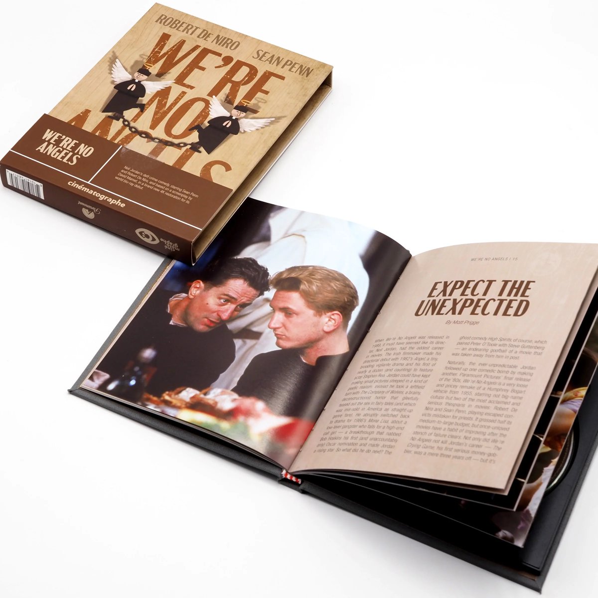 disc_connected's tweet photo. ***ANNOUNCEMENT***
Now available to order on Blu-ray and shipping this month in the US from @VinegarSyndrome as part of their @cine_matographe line: #WereNoAngels (1989)!
Jim (Sean Penn, Carlito’s Way) and Ned (Robert De Niro, The Untouchables), two ambling convicts imprisoned in Upstate New York during the Great Depression, are forced to escape prison when fellow inmate Bobby (James Russo, Dangerous Game) pulls a gun during his electric chair execution, turning them into unwitting accomplices. With a taste of freedom, Jim and Ned end up in a small town near the Canadian border, mistaken for priests in the local monastery. With the law hindering an easy passage into Canada, the two hunker down in their newfound home, befriending the people of the town and finding faith in the process.
A remake of the 1955 Michael Curtiz film of the same name, We’re No Angels is a deft marriage of comedy and drama from celebrated Irish filmmaker Neil Jordan (Mona Lisa, The Crying Game), based on a script from noted playwright David Mamet (The Untouchables, House of Games). Featuring a staggering ensemble cast including Oscar nominees Demi Moore (A Few Good Men) and John C. Reilly (Chicago) with Wallace Shawn (My Dinner with Andre) and Bruno Kirby (The Godfather Part II), WE’RE NO ANGELS is a seldom overlooked entry in Neil Jordan’s career. Cinématographe is proud to bring Jordan’s epic crime comedy to blu-ray for the first time in the world with a new 4K restoration approved by the filmmaker.
directed by: Neil Jordan
starring: Robert De Niro, Sean Penn, Demi Moore, James Russo, John C. Reilly, Hoyt Axton, Wallace Shawn, Bruno Kirby, Ray McAnally
1989 / 106 min / 2.39:1 / English DTS-HD MA 2.0
Additional info:
Region A Blu-ray
New audio commentary with film historians Chris O'Neill and Bill Ackerman
A Club That Already Existed - a new video interview with director Neil Jordan
The Right Elements - a new video interview with actor James Russo
We're No Angels: A Comparison - a new video essay from film historian Samm Deighan comparing the 1955 and 1989 versions of We're No Angels
Archival interview with screenwriter David Mamet, moderated by Film Noir Foundation's Eddie Mueller, recorded in 2020 at the Aero Theater
New text essays by film writer Patrick Dahl, comic book writer Joshua Dysart and entertainment journalist Matt Prigge
English SDH subtitles
https://t.co/xf3QHLmIOa
#BluRay #PhysicalMedia #BluRays #BoutiqueBluRay #CultMovies #DiscConnected #VinegarSyndrome #Cinematographe #NeilJordan #RobertDeNiro #Seanpenn #DemiMoore #JamesRusso #JohnCReilly #WallaceShawn