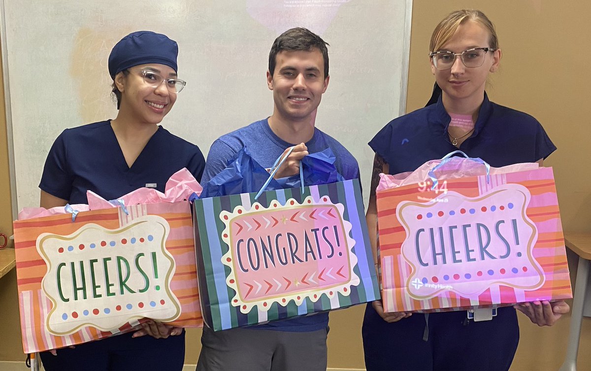 Gabby Tabish, Jimmy Dolan and Madeline Acevedo recently graduated from the Nazareth Nurse Residency Program. During their final presentation, they discussed nursing burnout and critical care debriefing in the ED. Congratulations, Gabby, Jimmy and Madeline. Well done!