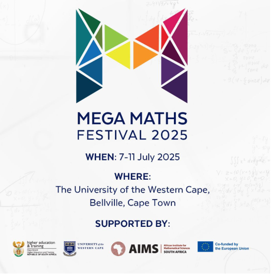 ⏳ Countdown to the Mega Maths Festival 2025  📍 “Mathematics is Our 13th National Language” 🧮 The <a href="/HigherEduGovZA/">HigherEducationZA</a>, with the valued support of the <a href="/EUinSA/">EU in SA</a>, proudly presents this Mega Maths in partnership with <a href="/AIMSacza/">AIMS South Africa</a> and <a href="/UWConline/">UWC</a>  📅 7–11 July 2025📍 Cape Town, South Africa