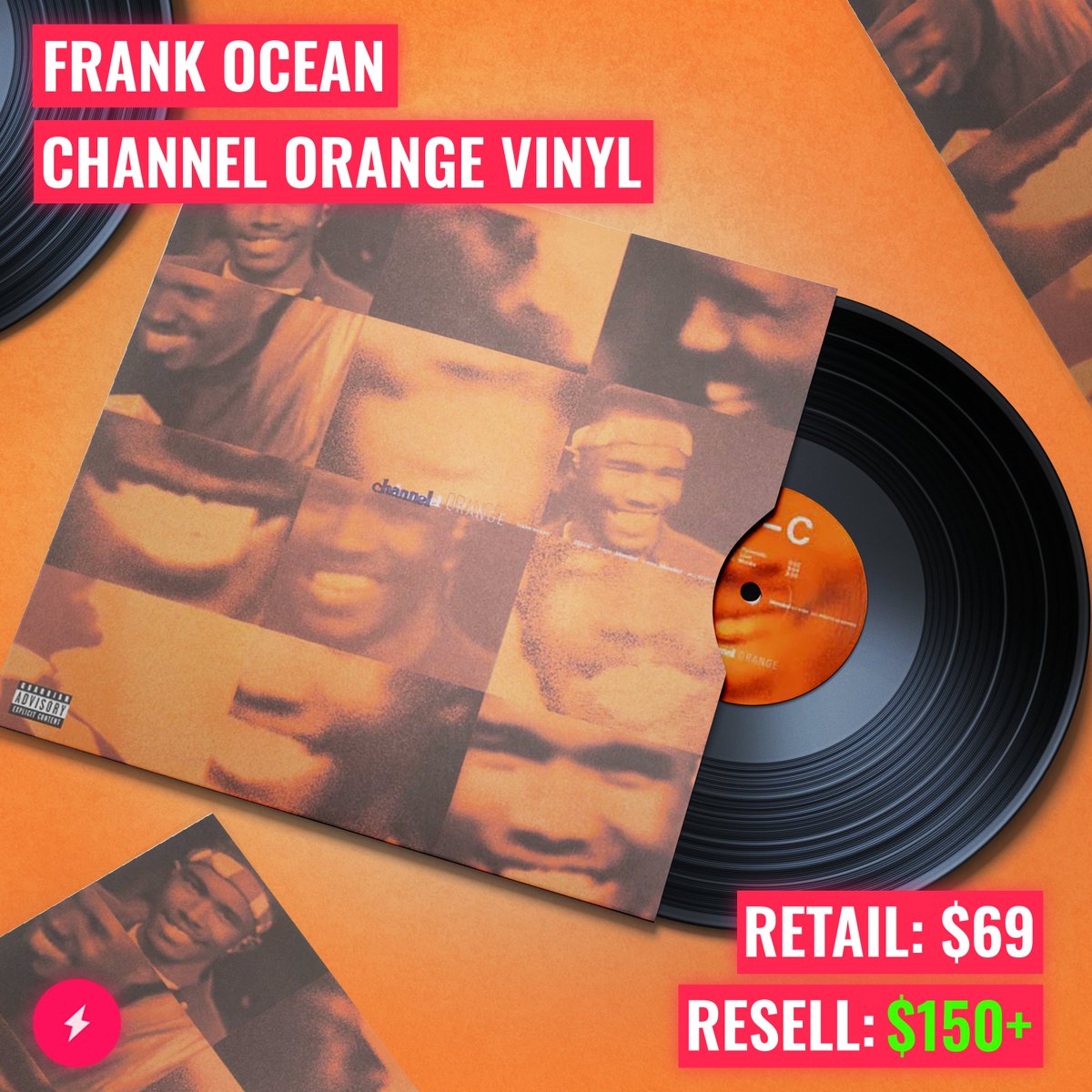 Channeling orange into green! 🧡 💸 

Frank Ocean dropped Channel Orange on vinyl for the first time - after selling out members are selling theirs for over $150+ each! 🎵 

Join us in this Sweet Life for profitable flips like this. 👇
whop.com/amnotify