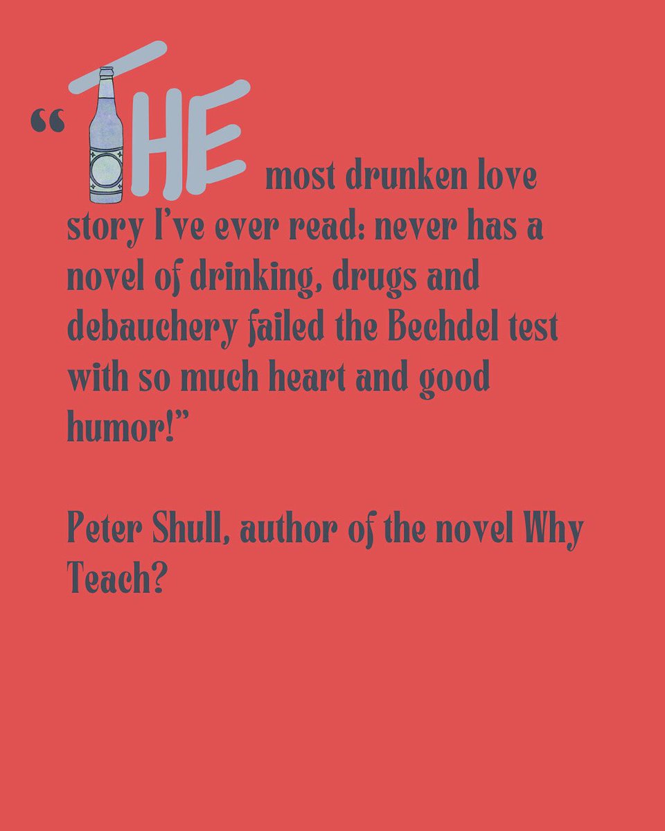 alexmooka's tweet image. I didn't know what the Bechdel Test was until Peter Shull, author of the novel Why Teach? sent me this blurb. Maybe that's why no agent took a chance on my book. Woops. Never cared less about failing something in my life!