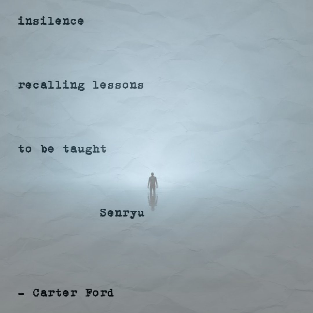 thecarterford's tweet photo. #poetry #poem #amwriting #follow #like #writer #art #heart #soul #still #silence #philosophy #lessons #writerslife #CarterFord #poet #poetsontwitter #spilledink #art #quote #haiku #senryu

Stillness https://t.co/aNHkYlUe9T