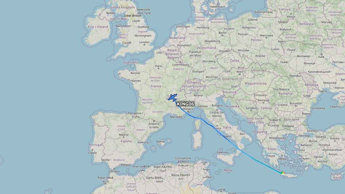 EISNspotter's tweet photo. USAF HC-130J #KING05 &amp; #KING06 are en route to Shannon Airport from Souda Bay after a three month deployment to Prince Sultan AB.

15-5832 / #AE5C9E
14-5815 / #AE5C95 https://t.co/4XUfMBrm1L