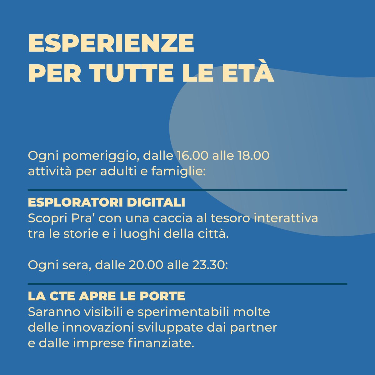 CteGenova's tweet photo. Torna Stazione Futuro: Idee per la cultura e la città
📅 Dal 15 al 18 luglio 2025
📍 CTE Genova – Casa delle Tecnologie Emergenti, Pra’
Quattro giorni di talk, musica, attività, cibo ed esperienze per scoprire come la cultura incontra il digitale e l’innovazione. https://t.co/tzOcwUYna4