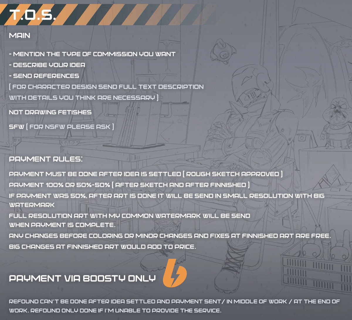 LordCheeese's tweet image. Commissions open📌10 slots📌max 2 art per person📌sketch options only this time.
i'd like to do themed as on examples but non-themed also available.
⚠️next time commissions will go up in price, render will also be available⚠️
please don't panic if i won't respond right away✨