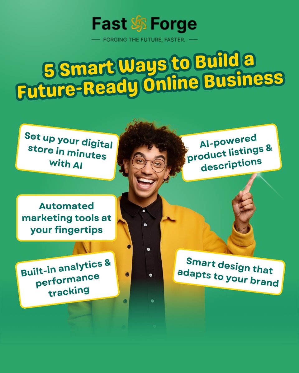 FastforgeAi's tweet image. 🚀 Future-proof your biz with FastForge!
✅ Launch AI-powered store
✅ Auto product listings &amp;amp; marketing
✅ Built-in analytics
✅ Smart brand design✨ Build smarter, not harder.
#FastForge #AIStorefront #EcommerceTools #FutureReady