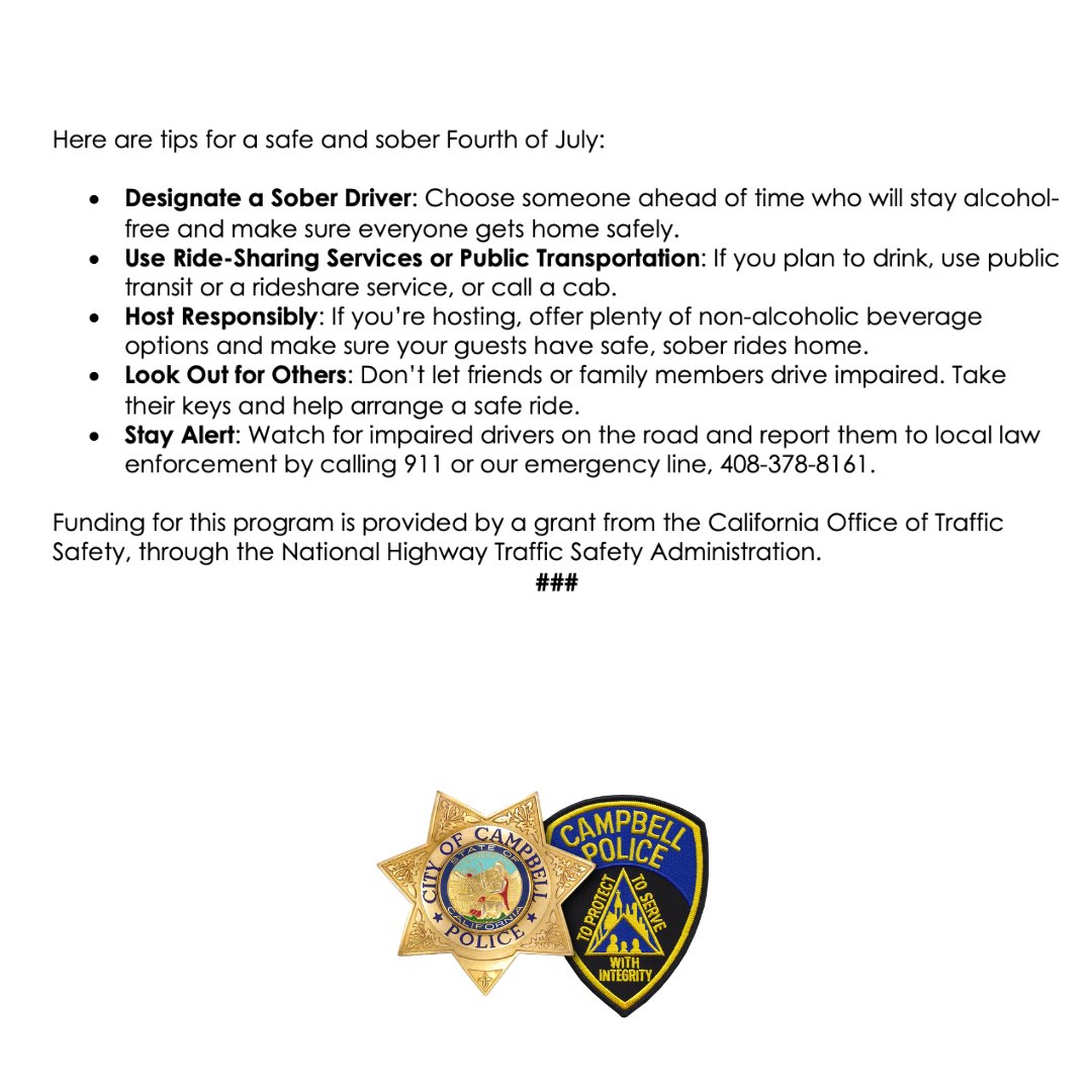 Campbell Police tweet media