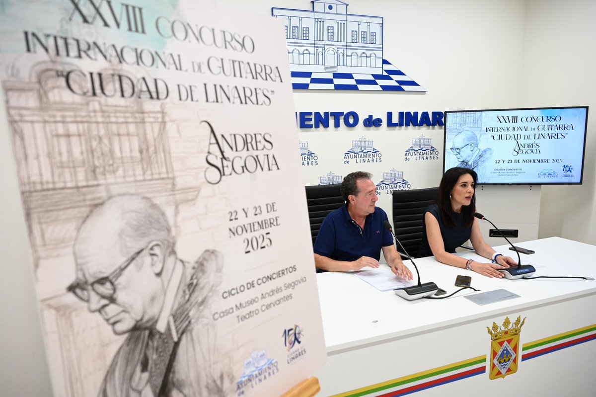 ⚪ GUITARRA
<a href="/Cultura_Linares/">Cultura Linares</a> presenta el XXVIII Concurso Internacional de Guitarra Ciudad de #Linares ‘Andrés Segovia’, que aumenta la dotación de sus premios.

🎼 Esta cita musical se celebrará los días 22 y 23 de noviembre.

ℹ️ +INFO:
ciudaddelinares.es/noticias/el-ar…