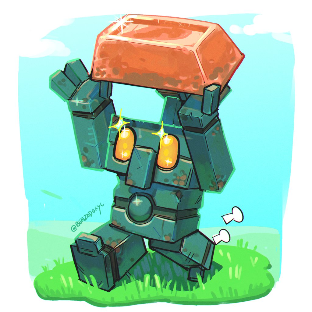 Benzodoxyl's tweet photo. look at my beloved son <3 #minecraft #fanart https://t.co/NfUJjpOVsH